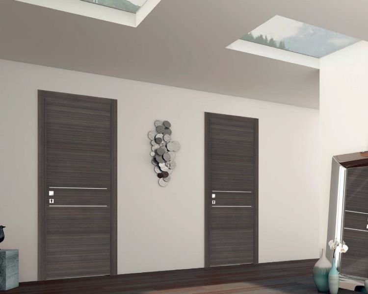 Porte avec 2 inserts